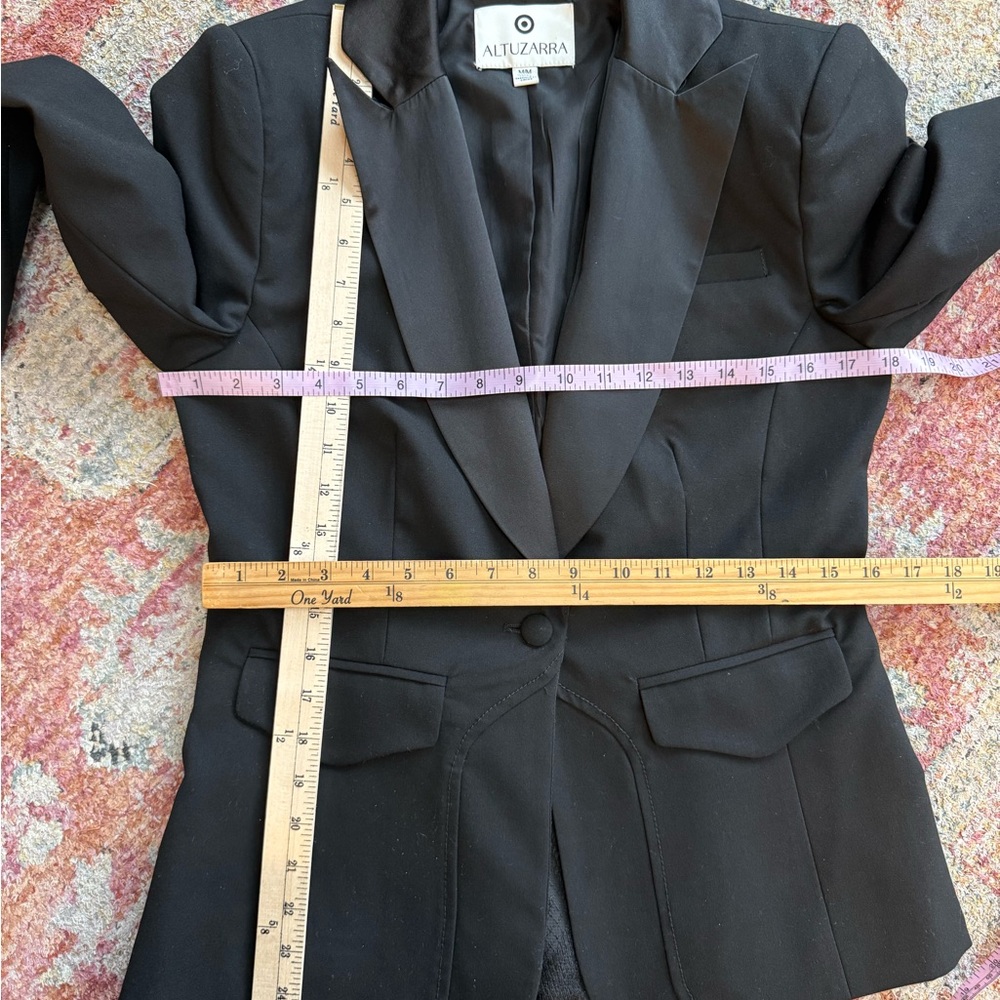 Altuzarra for Target black  tuxedo blazer with peplum hem. Size M - Picture 10 of 11